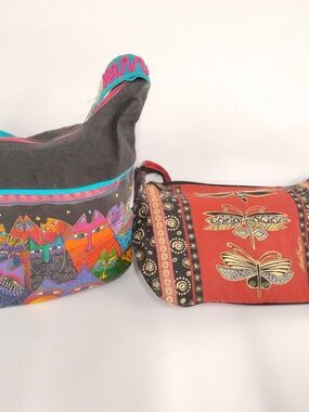 2 Laurel Burch brand handbags